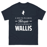 Thumbnail for T-shirt Wallis marine - Je n'ai pas besoin de thérapie, juste d'évasion