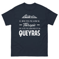 Thumbnail for T-shirt Queyras marine - Je n'ai pas besoin de thérapie