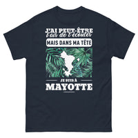 Thumbnail for T-shirt Mayotte marine - J'ai peut-être l'air de t'écouter