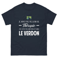 Thumbnail for T-shirt Verdon marine - Je n'ai pas besoin de thérapie