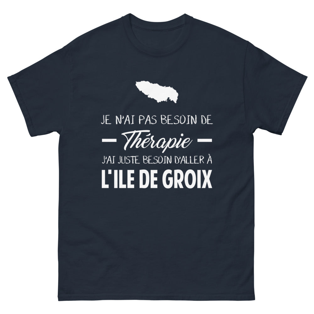 T-shirt Bretagne marine - Je n'ai pas besoin de thérapie