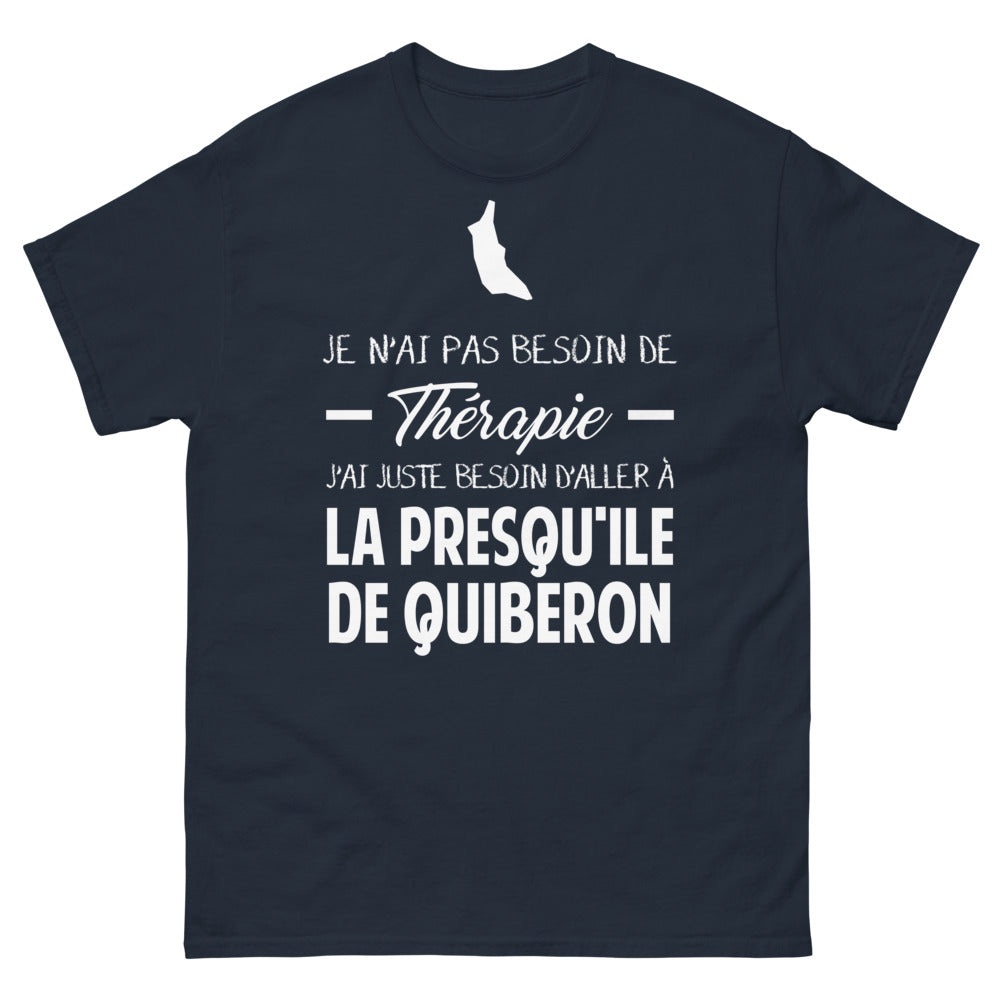 T-shirt Presqu'île de Quiberon marine - La plage comme thérapie