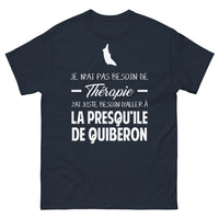 Thumbnail for T-shirt Presqu'île de Quiberon marine - La plage comme thérapie