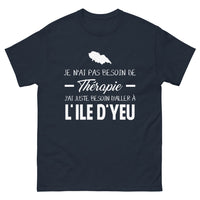 Thumbnail for T-shirt Île d'Yeu marine - Besoin d'aller à l'Île d'Yeu