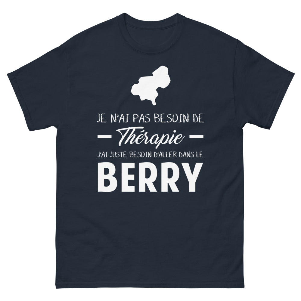 T-shirt Berry marine - Pas de thérapie, juste du bonheur