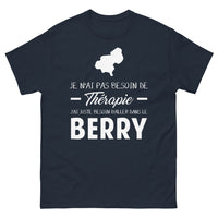 Thumbnail for T-shirt Berry marine - Pas de thérapie, juste du bonheur