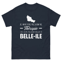 Thumbnail for T-shirt Bretagne marine - Pas de thérapie, juste besoin d'aller à Belle-Île