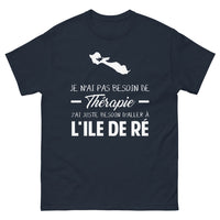 Thumbnail for T-shirt Ile de Ré marine - Pas besoin de thérapie