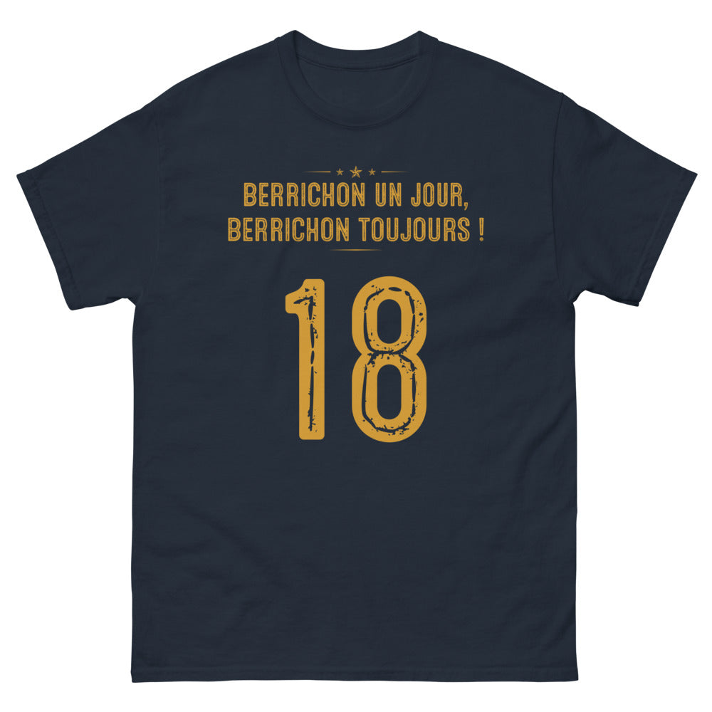 T-shirt Berry marine - Un jour berrichon toujours avec humour