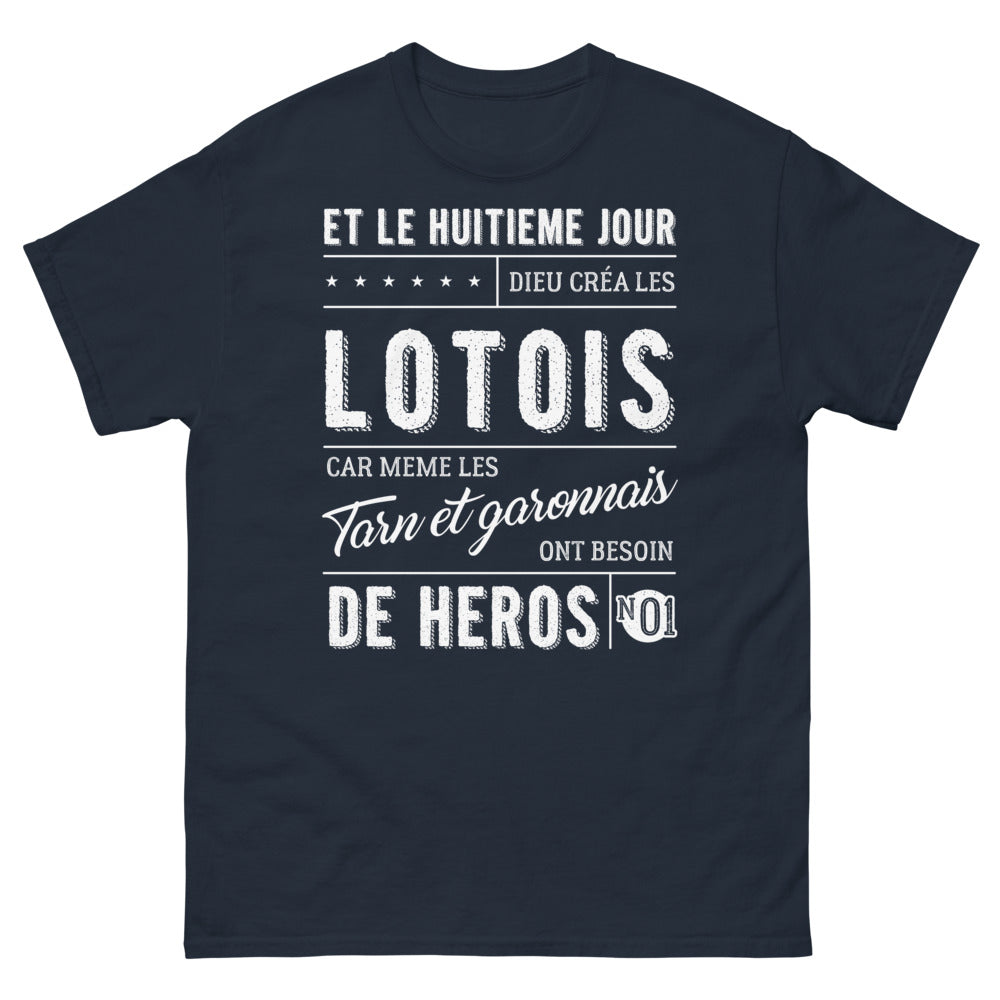 T-shirt Lotois marine - Les héros qu'il nous fallait !