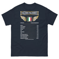 Thumbnail for T-shirt Italie marine - design rebelle et romantique