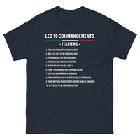 Thumbnail for T-shirt Italie marine - Les 10 Commandements de la table