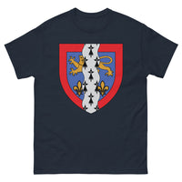 Thumbnail for T-shirt Bretagne marine - Blason avec Hermine et Lion