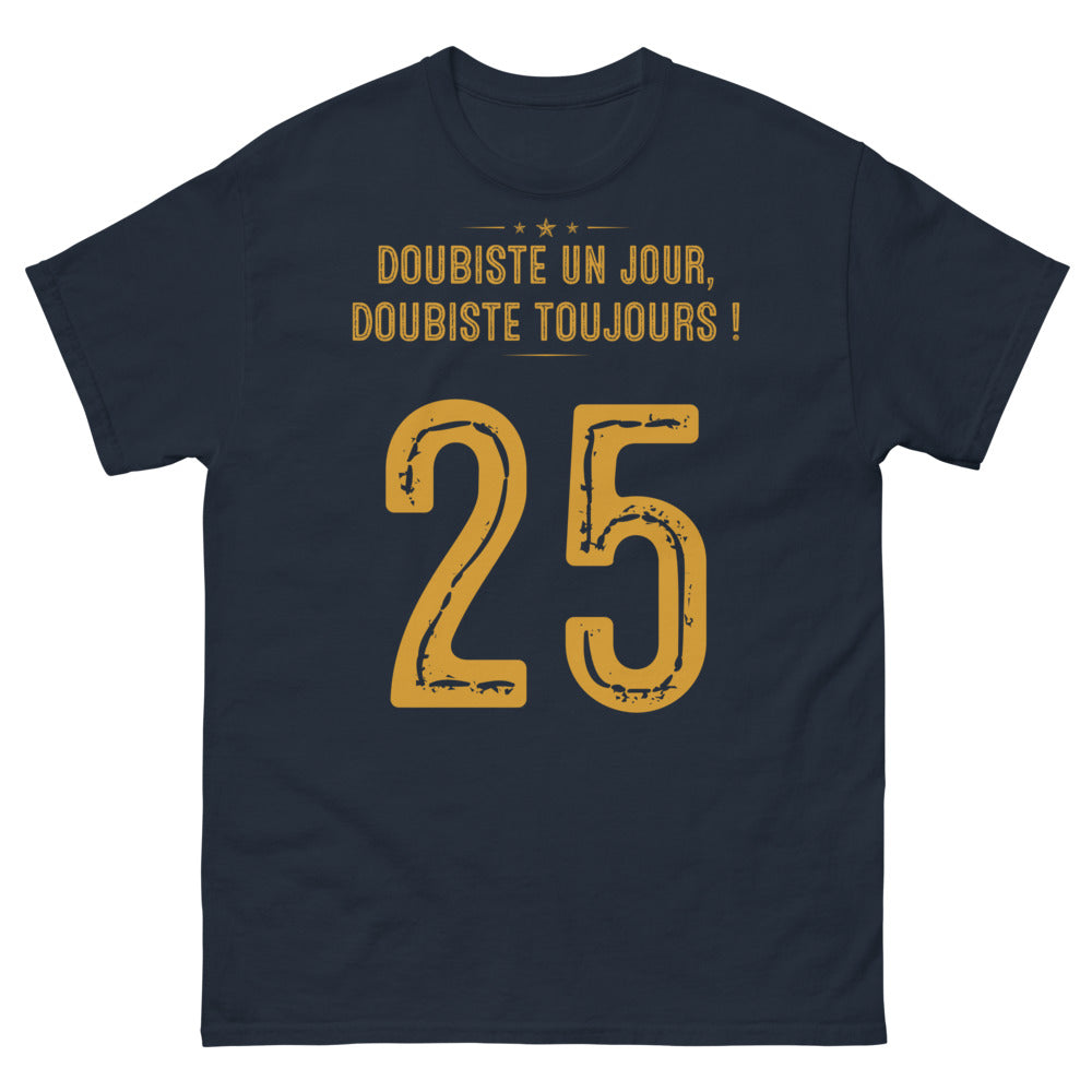 T-shirt Doubs marine - Doubiste un jour, toujours avec style