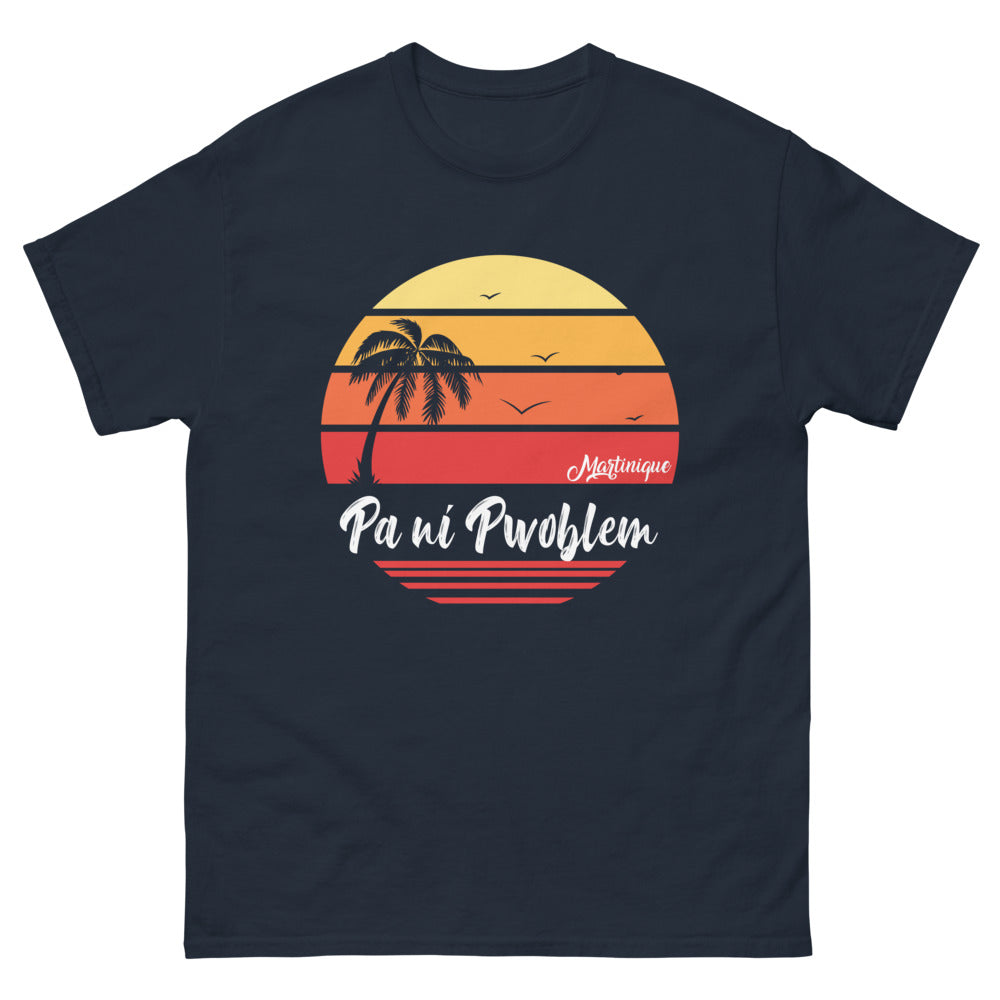 T-shirt Martinique marine - Pa Ni Pwoblem, esprit détendu