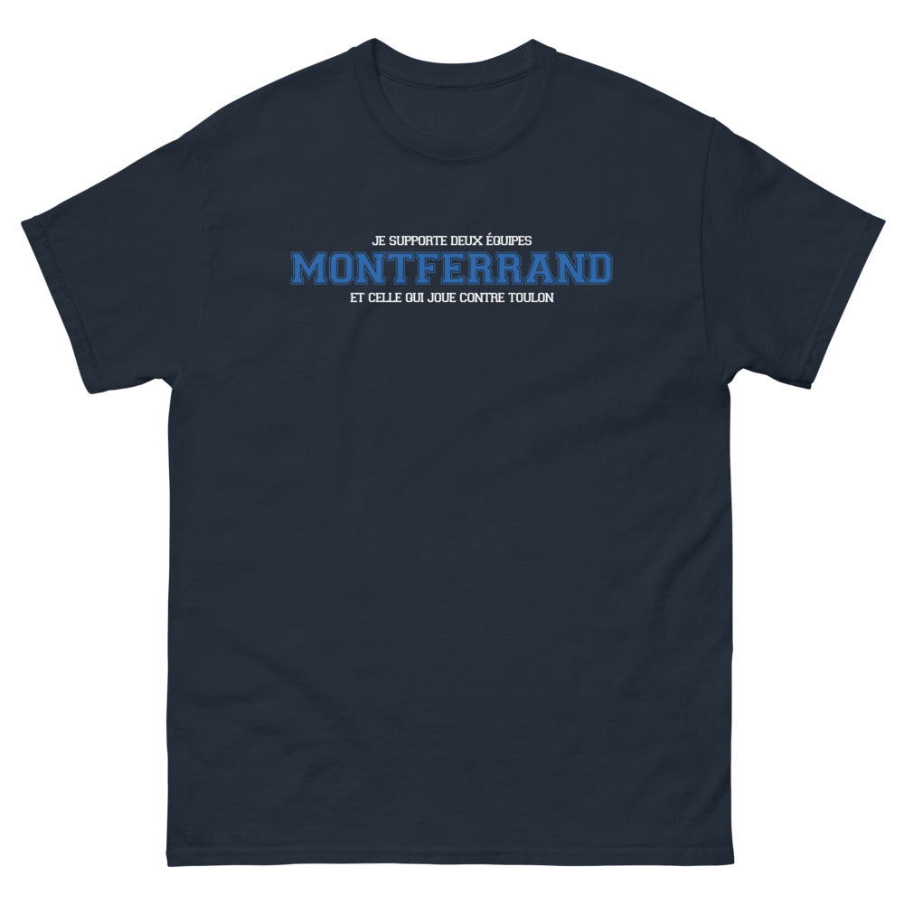 T-shirt Montferrand vs Toulon marine - Je supporte deux équipes