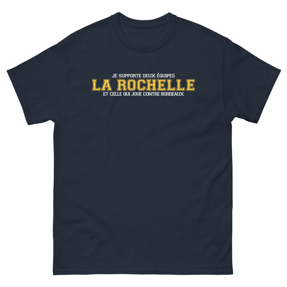 T-shirt Rochelais contre Bordeaux marine - clin d'œil espiègle