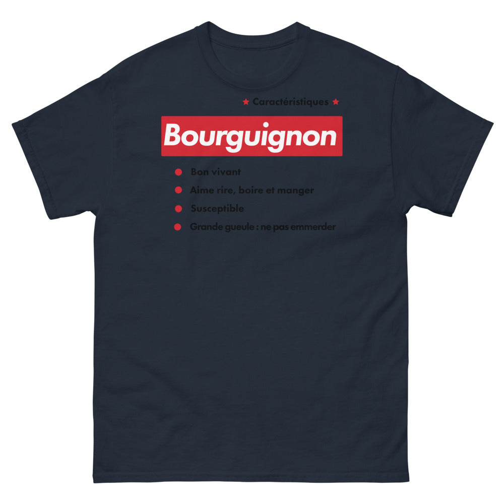T-shirt Bourgogne marine - Esprit bon vivant et humoristique