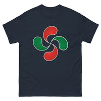 Thumbnail for T-shirt Basque noir - Lauburu Cross Dark Edition dos
