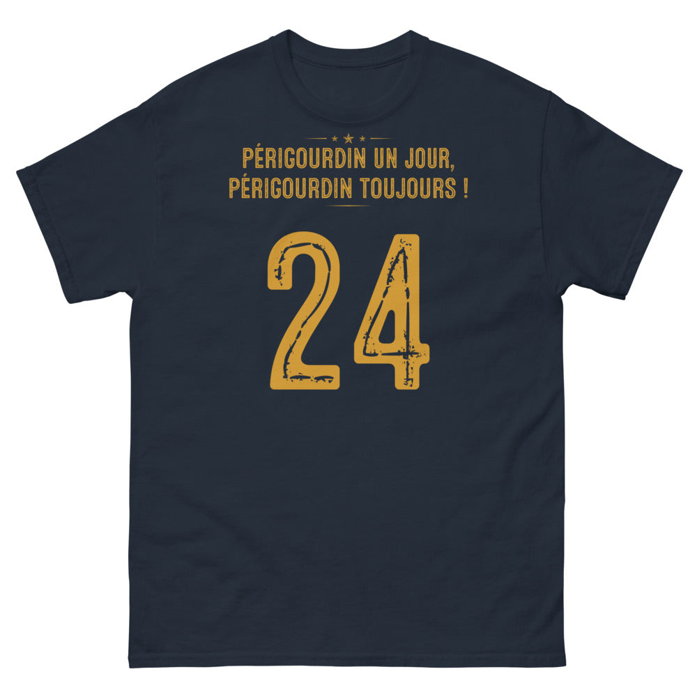 T-shirt Périgord marine - Périgourdin un jour, Périgourdin toujours