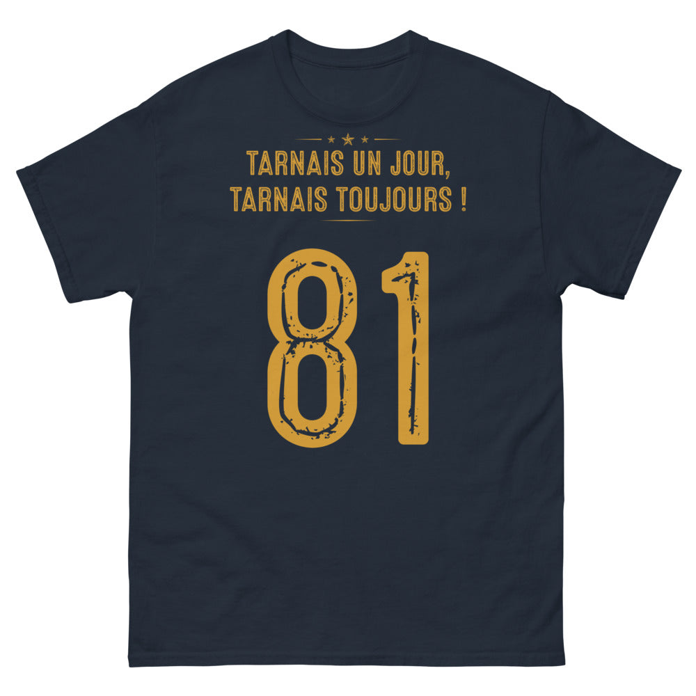 T-shirt Tarn noir dos - Tarnais un jour, Tarnais toujours
