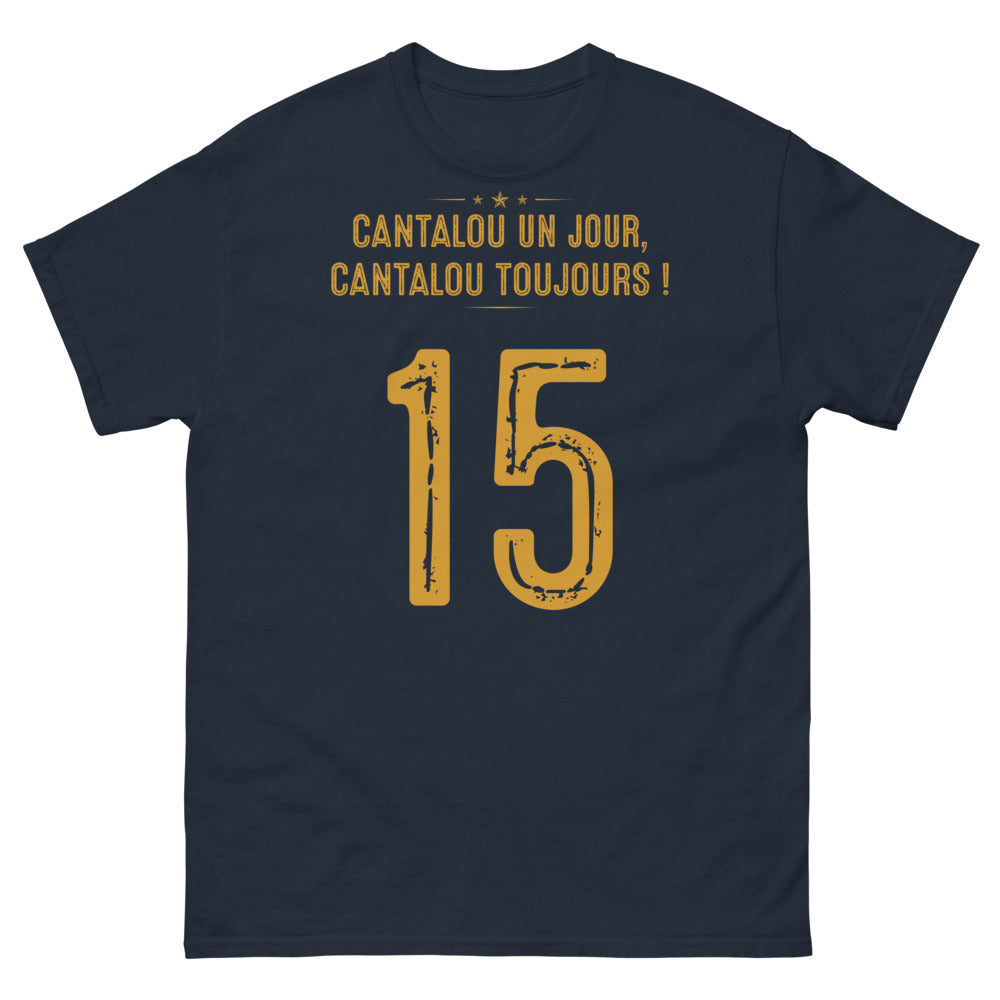 T-shirt Cantalou marine - Cantalou un jour, Cantalou toujours