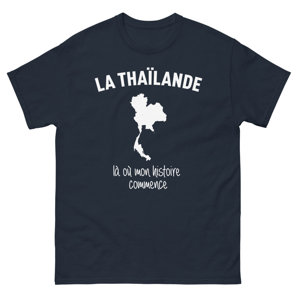 T-shirt Thaïlande marine - La Thaïlande, là où mon histoire commence