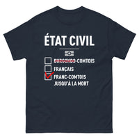 Thumbnail for T-shirt Franc-Comtois marine - Fier jusqu'à la mort