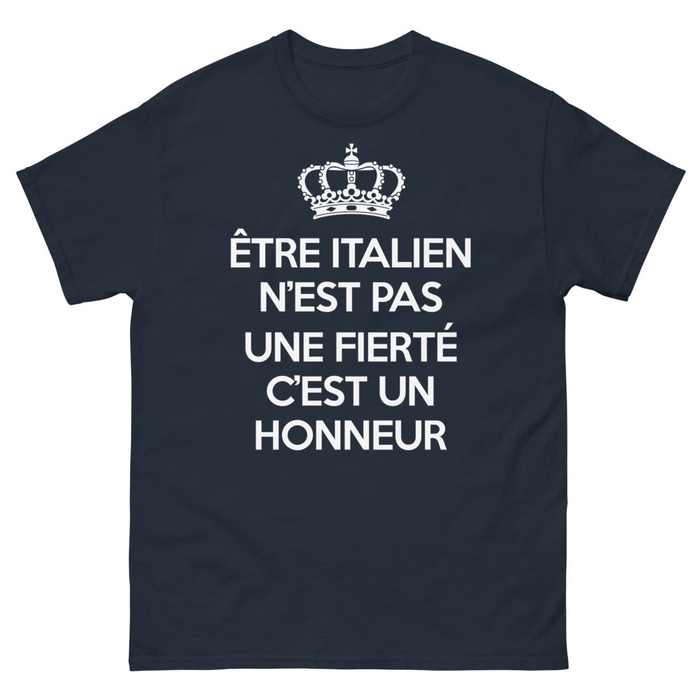 T-shirt Italie marine - Être Italien n'est pas une fierté, c'est un honneur