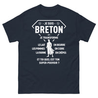 Thumbnail for T-shirt Bretagne marine - Transformateur officiel de lait et pommes