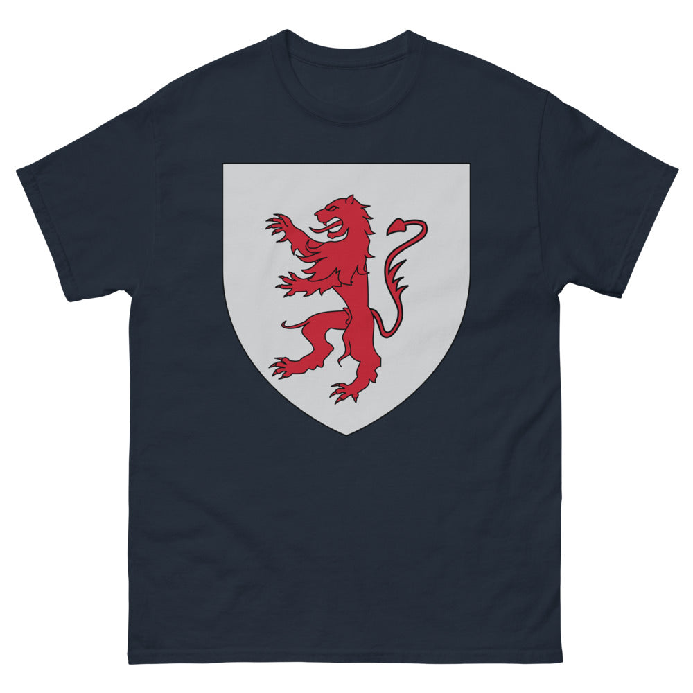 T-shirt Écosse marine - Lion Rampant, symbole de fierté
