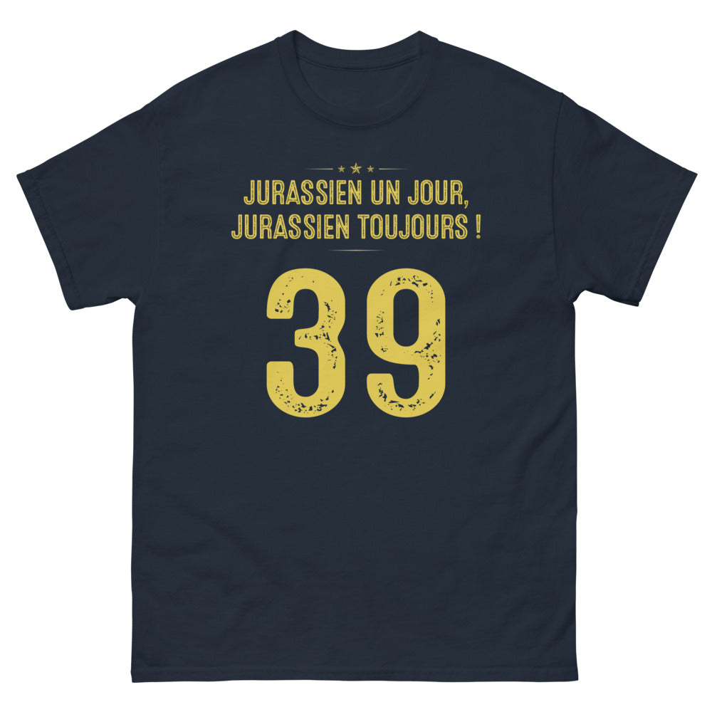 T-shirt Jura noir dos - Jurassien Un Jour, Jurassien Toujours