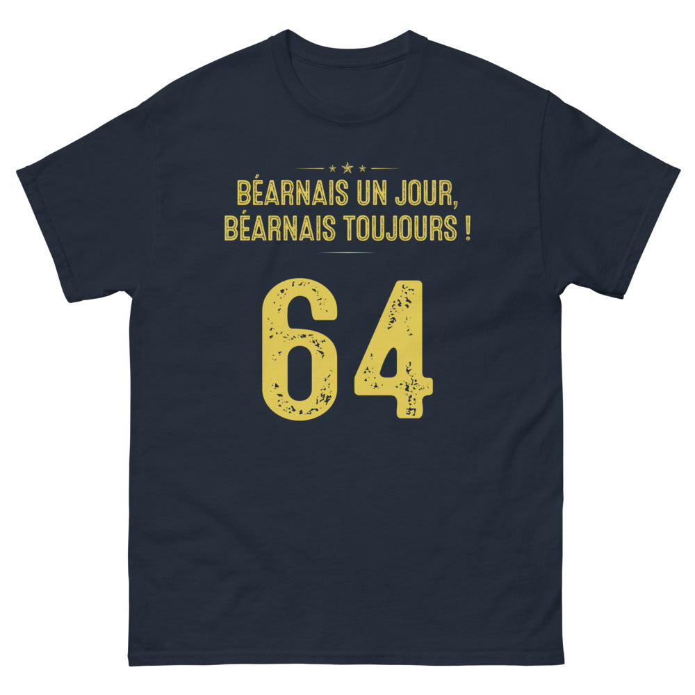 T-shirt Béarnais marine - Un jour, toujours Béarnais