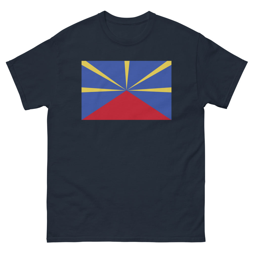 T-shirt Réunion marine - Fier d'être Réunionnais