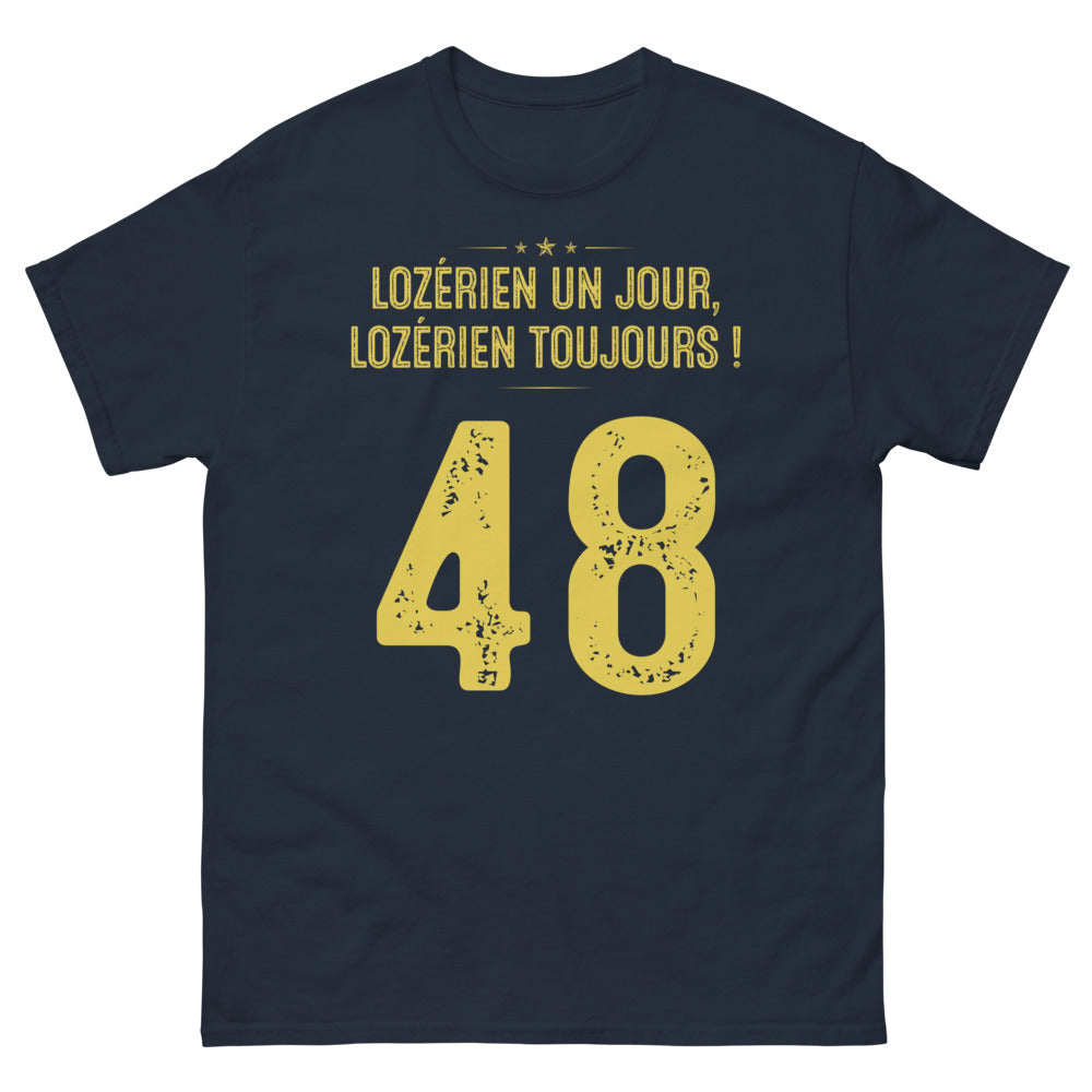 T-shirt Lozérien marine - Un clin d'œil à vos racines