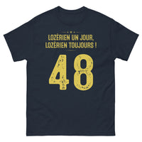 Thumbnail for T-shirt Lozérien marine - Un clin d'œil à vos racines