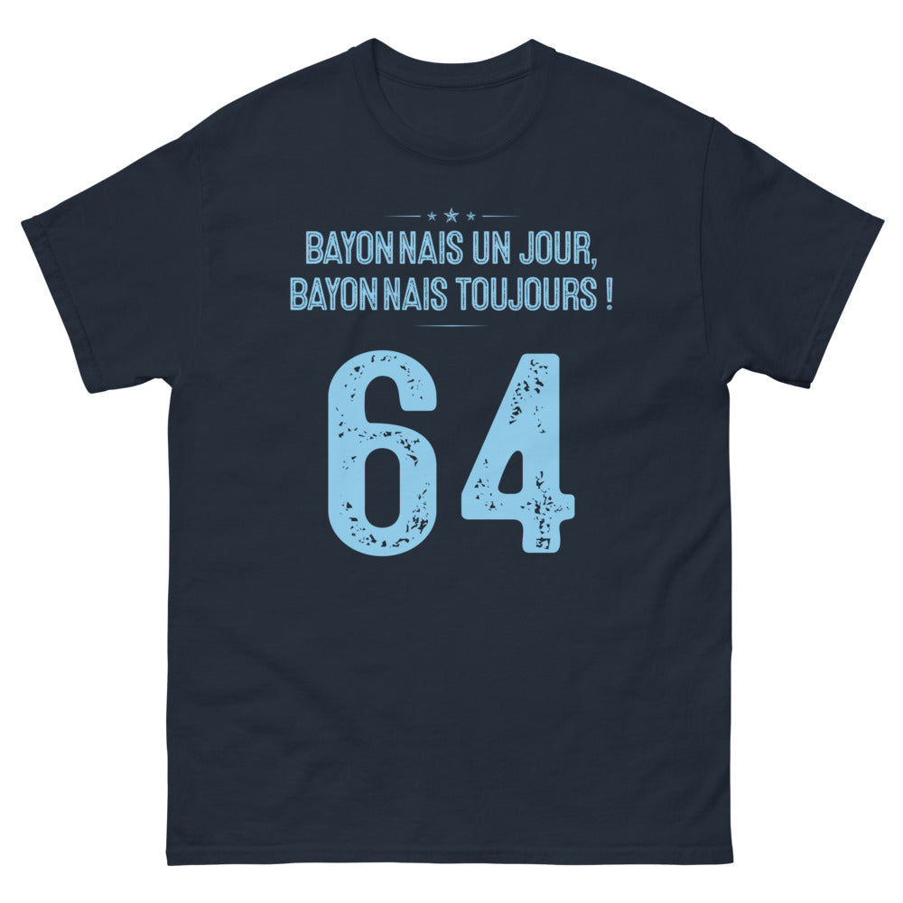 T-shirt Bayonnais marine - Un Jour Bayonnais Toujours