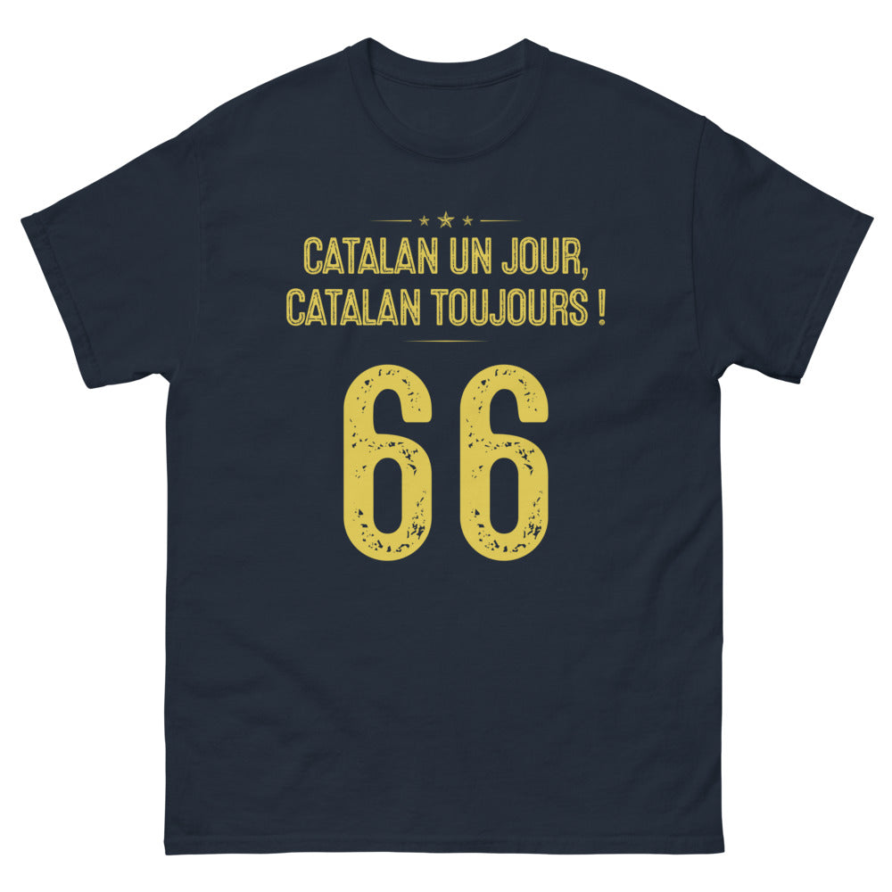T-shirt Catalan marine - Catalan un jour, Catalan toujours