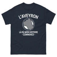 Thumbnail for T-shirt Aveyron marine - Là où mon histoire commence