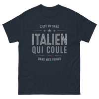 Thumbnail for T-shirt Italie marine - C'est du Sang Italien qui Coule