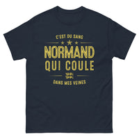 Thumbnail for T-shirt Normandie marine - C'est du sang normand qui coule