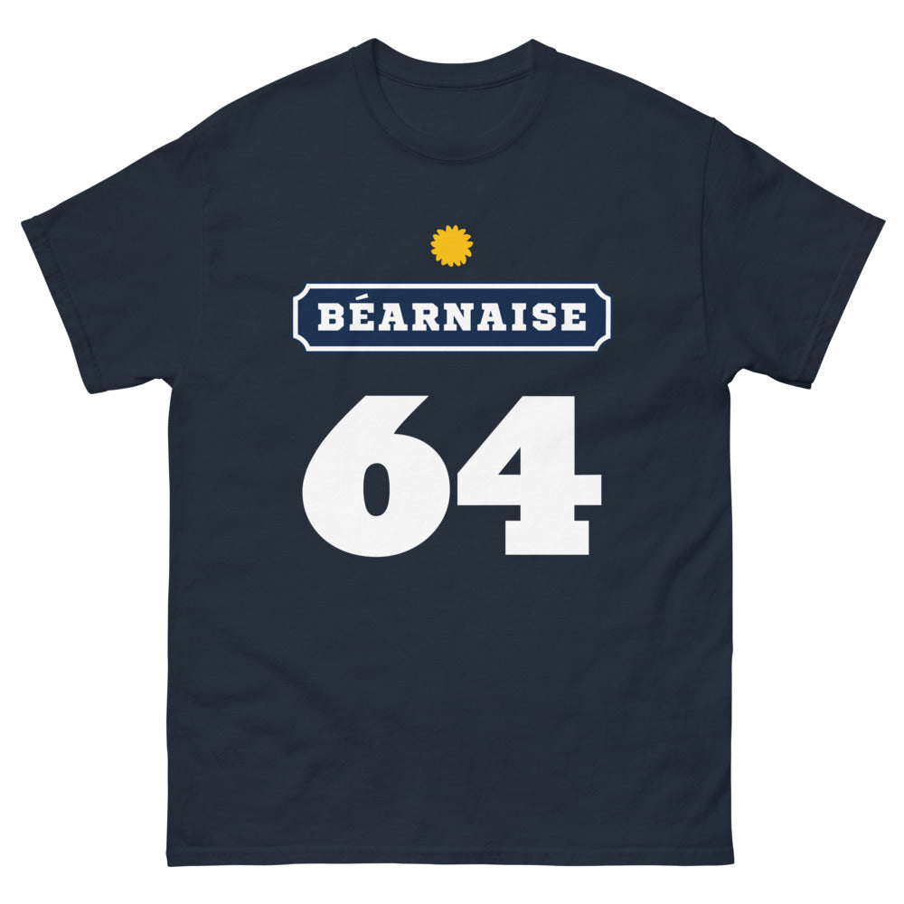 T-shirt Béarnais marine - Fierté et humour de la région