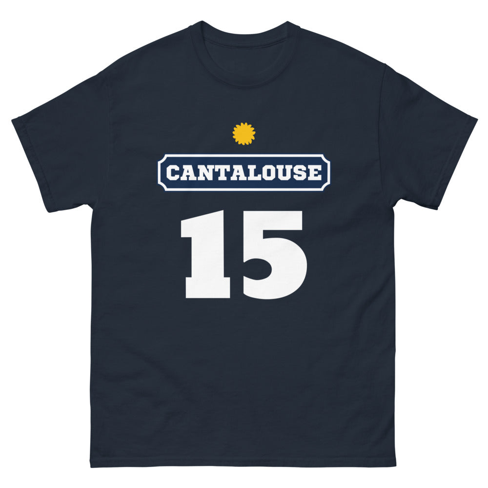 T-shirt Cantalouse marine - Fierté et style de la région