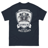 Thumbnail for T-shirt Normandie marine - C'est du sang normand qui coule