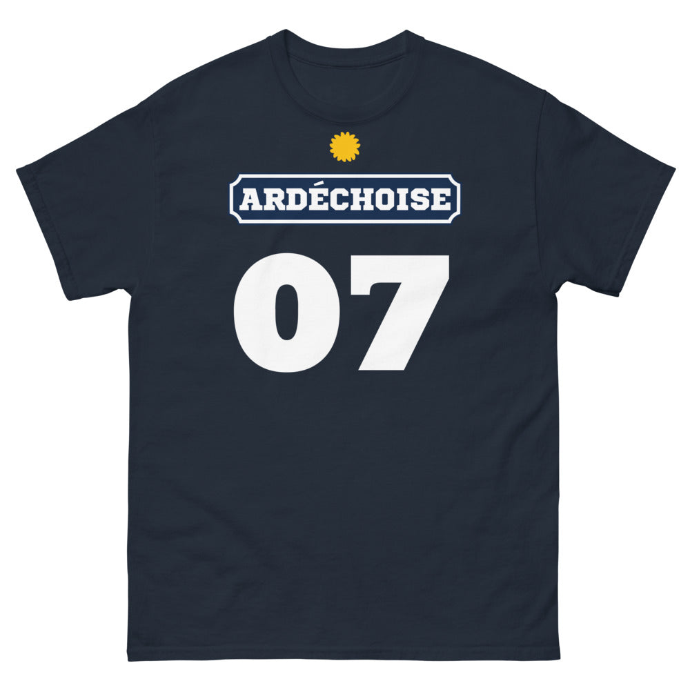 T-shirt Ardèche marine - Fier de ses racines