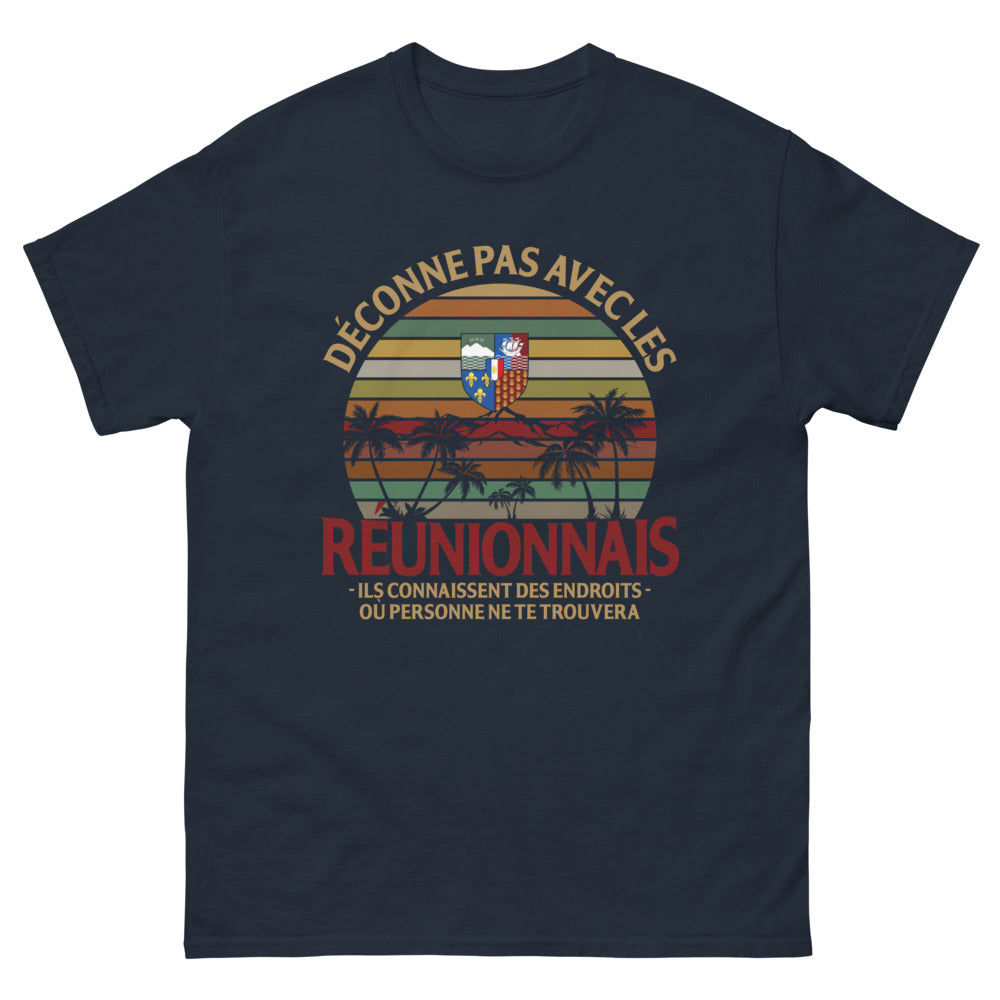 T-shirt Réunionnais marine - Ne Déconnez Pas!
