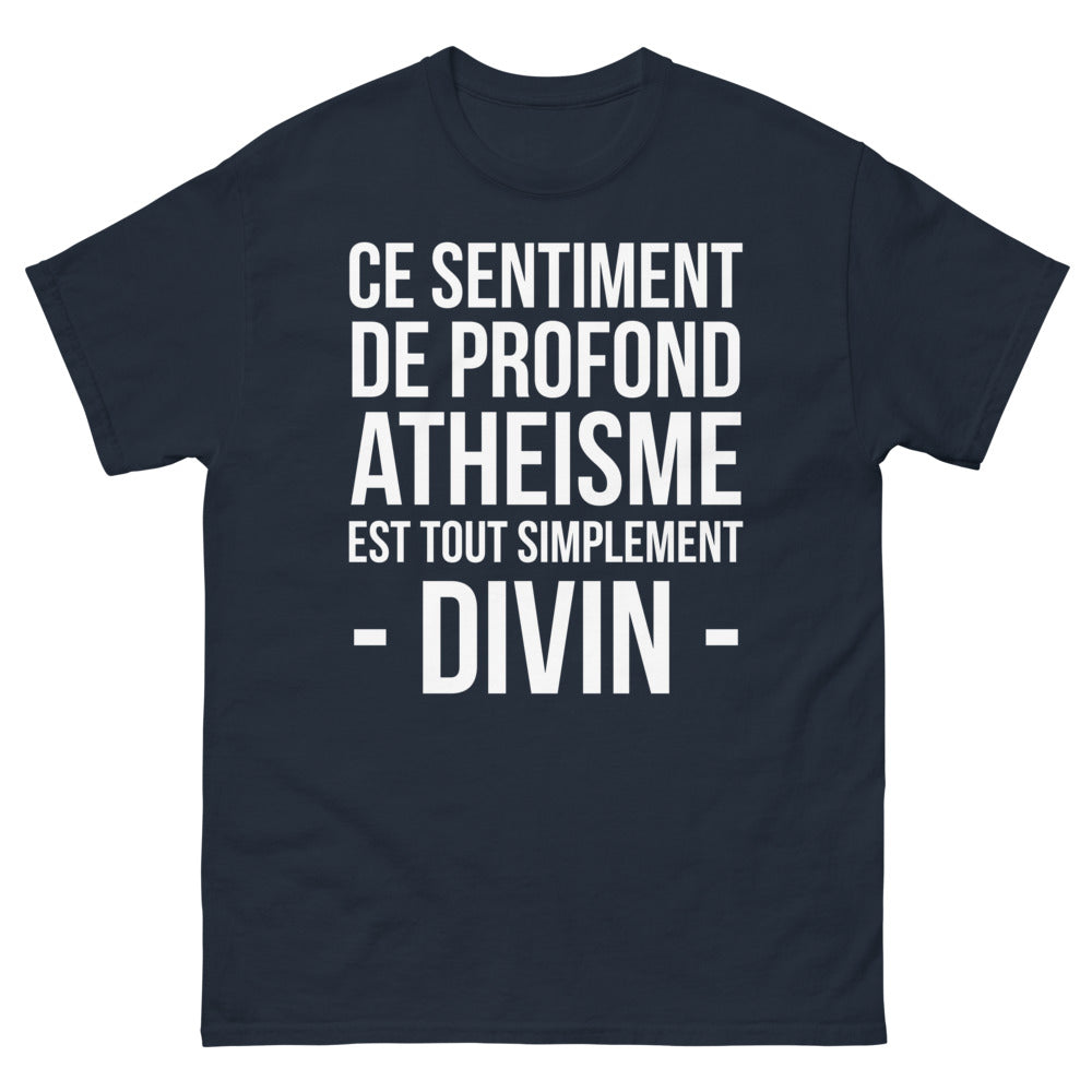 T-shirt Athéisme noir dos - Ce sentiment de profond athéisme
