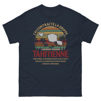 Thumbnail for T-shirt Tahiti marine - J'ai Contracté la Grippe Tahitienne