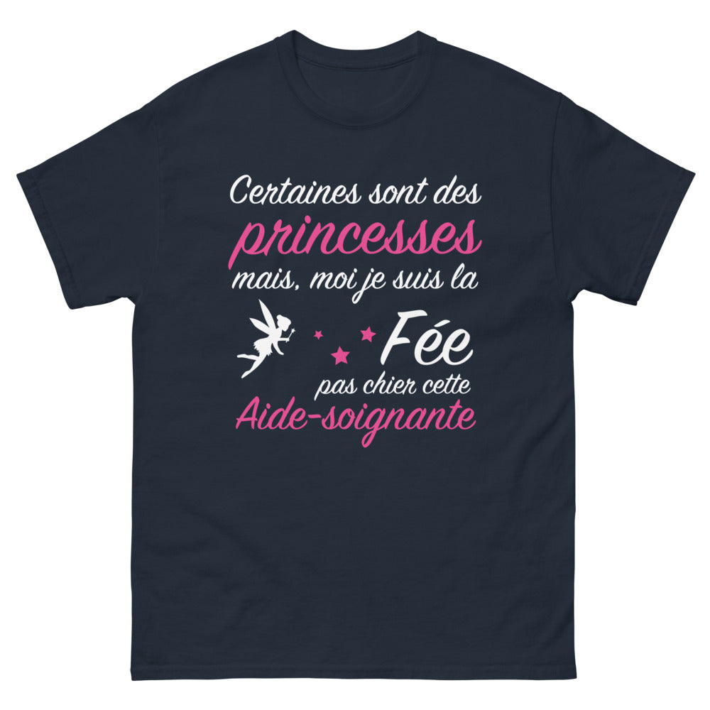 T-shirt Aide-Soignante noir dos - Fée Pas Chier, humour et fierté