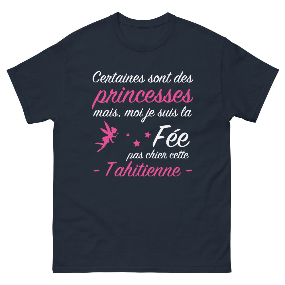 T-shirt Tahitienne marine - Fée pas chier, esprit rebelle